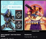 [PC, Epic] Free - Deceive Inc. & Apex Legends: Ash Free Unlock Bundle @ Epic Games