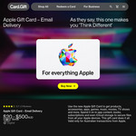 8% off Apple Digital Gift Cards ($100 to $500 Denominations Only, Limit 1 Order Per Customer uto $1000) @ Card.Gift