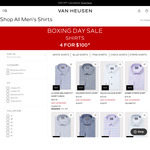 Dress Shirt $25 Each + $7.95 Delivery ($0 with $100 Spend/ In-Store) @ Van Heusen