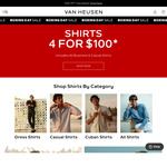 4 Dress Shirts for $100 Delivered @ Van Heusen