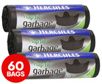 3x 20pk Hercules XL 56L Extra Strong Flap Tie Garbage Bags $5.86 + Delivery ($0 with OnePass) @ Catch