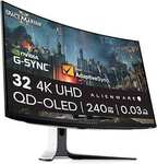 Alienware AW3225QF 32" 4K QD-OLED Gaming Monitor, $1,519.10, Delivered @ Amazon AU