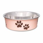 Loving Pets Stainless Steel/Rubber Base Bella Dog Bowl, Pink, Small $5.51 + Delivery ($0 with Prime/ $59 Spend) @ Amazon AU