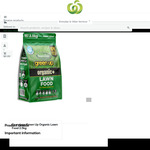Brunnings Green up Organic+ Lawn Food 2.5kg $7 (Was $14) @ Woolworths