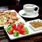 Two Waffles and 2 Hot Chocolate at Chocolate Lounge Chadstone VIC $17 CUDO