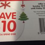 BigW Handing out Spend $100 Get $10 off & Spend $50 Get $5 off Coupons Today