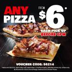Domino's Pizza from $6 Pick Up BEFORE 6PM Today Only