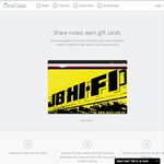 Upload Uni Notes and Receive a $10 Gift Card for JB Hi-Fi/PayPal/Myer/Dymocks - May Take 30 Notes