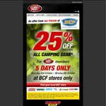25% off BCF Camping Gear for SCA Members (Exclusions Apply)