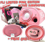Limited Edition Pink Fli Trap 10" Active Subwoofer/Amp Combo + Free 6x9's 300RMS $199 Shipped @ SCE