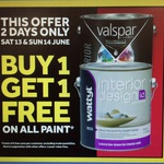 Buy 1 Get 1 Free on All Paint Only @ Masters Box Hill and Knoxfield [VIC] Instore 2 Days Only