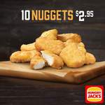 10 Nuggets $2.95 @ Hungry Jack's (VIC)