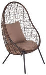 Del Terra Steel Wicker Egg Single Seater Chair - $49 (Save $150) @ Masters