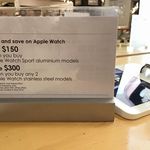Buy Any 2 Apple Watch Stainless Steel Model and Save $300 - from $799 Each before Discount @ Myer