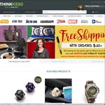FREE International Shipping on all orders over $150 at ThinkGeek