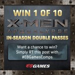 Win 1 of 10 Double Passes to X-Men: Apocalypse from EB Games
