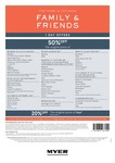 Myer - Family & Friends - Thursday 30 June 2016 (One Day Only) EG 50% off Selected Clothing, 20% off Selected Toys