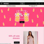 50% off Store Wide + Free Shipping with No Minimum Spend at Missguided Australia