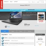 Lenovo IdeaPad 300 17.3" Laptop $899 Delivered. i7-6500U, 8GB RAM, 2TB HDD, Radeon R5 M330