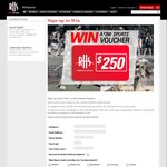 Win a $250 Sports Voucher from RHSports