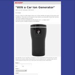 Win a IGBC2JB Car Ion Generator from Sharp