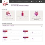 Virgin Mobile Broadband $40 for 20GB or $60 for 40GB Both on 12 Month Contract