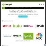TrickByte Smart DNS and VPN Allows Unblocking of US Netflix & Amazon Prime Regions - 14 Day Free Trial