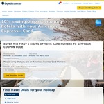 10% off Expedia for Participating Hotel Bookings with American Express Card
