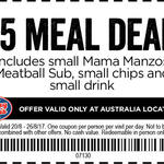 Meatball Sub - $5 Small Meal Deal @ Jersey Mike's Subs (QLD Only)