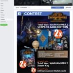 Win 1 of 2 Copies of Total War: WARHAMMER 2 Serpent God Edition or 1 of 4 Minor Prizes from Gamesplanet