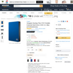 Seagate Backup Plus 5TB Portable External Hard Drive USB 3.0, Blue (STDR5000102) US $127.07 (~ AU $162.89) Delivered @ Amazon US