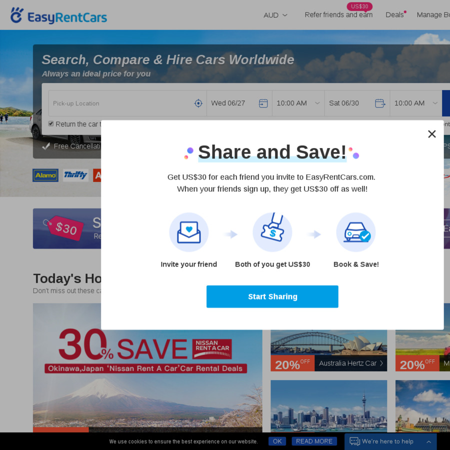 1020 off New Zealand Car Rentals through EasyRentCars OzBargain