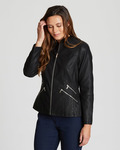 Leather Look Jacket $19.99 (Was $65), Men's Leather Glove $15 (Was $30) C&C @ Rivers 