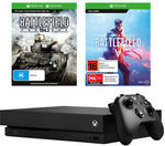 Xbox One X 1TB Console + Battlefield V Deluxe Edition Download Token Bundle $502.55 + $7.90 Postage @ Big W eBay