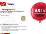 Earn $50 for Opening a Virgin Saver (6.51% Introductory Rate)