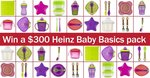 Win a Heinz Baby Basics Prize Pack Worth $302.45 from Babyology