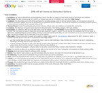 20% off All Items from Selected Tech Sellers @ eBay (Allphones, Dell, No Frills, Sydneytec)