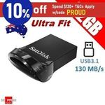 SanDisk Ultra FIT CZ430 32GB USB3.1 Flash Drive - 2 for $15 + Delivery (Free with eBay Plus) @ Shopping Square eBay 