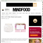 Win 1 of 5 Palm Beach Prize Packs Worth $59.90 from MiNDFOOD