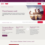 Load and Convert $2500 on a Travel Card and Get $50 Cashback @ Westpac