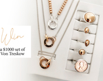 Win a Sterling Silver & Rose Gold Ring/Coin/Necklace/Bracelet Set Worth $1,000 from Von Treskow Jewellery
