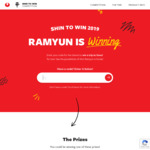 Win 1 of 3 Trips to Seoul for 2 Worth $5,000 or 1 of 600 $50 eGift Cards from Nongshim [Purchase Shin Ramyun]