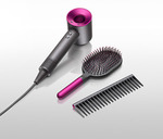 Dyson Supersonic Hair Dryer - Fuchsia/Iron with Brush and Comb $399.20 (Was $499) C&C /+ Delivery @ Bing Lee eBay