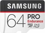 Samsung PRO Endurance MicroSDXC Card w/ Adapter 64GB $29.16 + $7.21 Delivery (Free with Prime/ $49)  @ Amazon US via Amazon AU