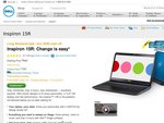 Dell Inspiron 15R i7-2630QM $788 (or $738 with AMEX)