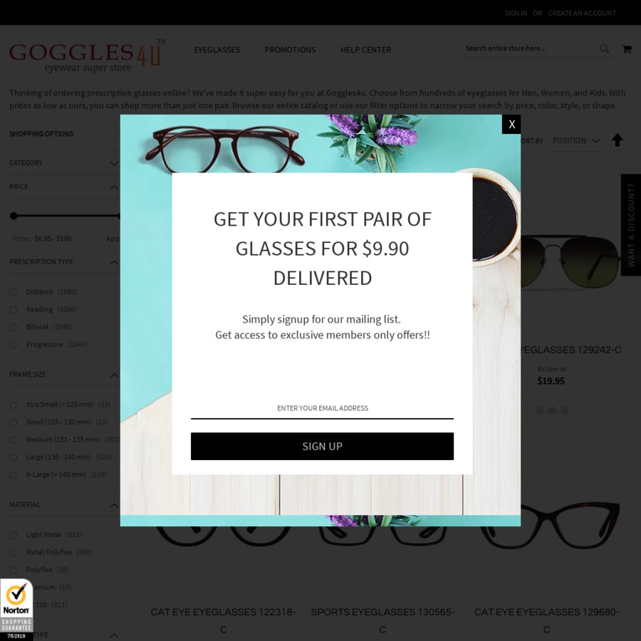47 off on Prescription Eyeglasses/Sunglasses + US 16 Delivery