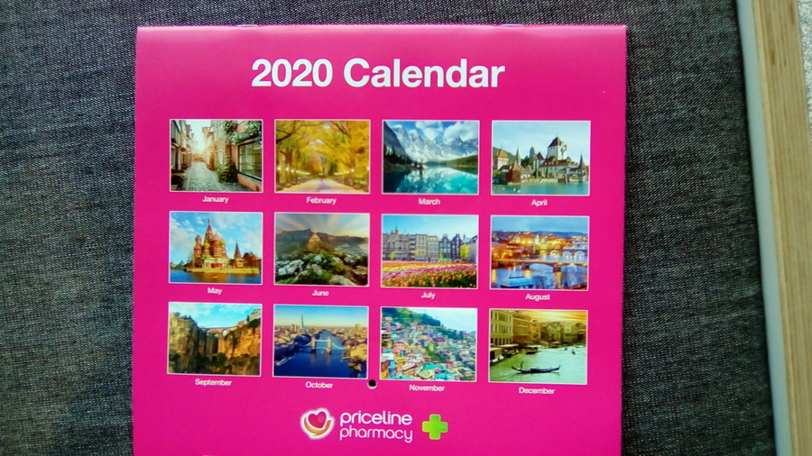 [NSW] Free 2020 Calendar Priceline Pharmacy, World Square OzBargain
