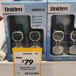 Uniden UH510-2 2-Way UHF Handheld Radio $79 (Was $99) @ Officeworks