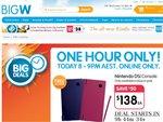 Nintendo DSi Console $138 with Free Shipping, 8PM-9PM Tonight at BigW