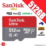 SanDisk Ultra MicroSD Card 512GB $119.95 + $3.95 Delivery @ Shopping Square